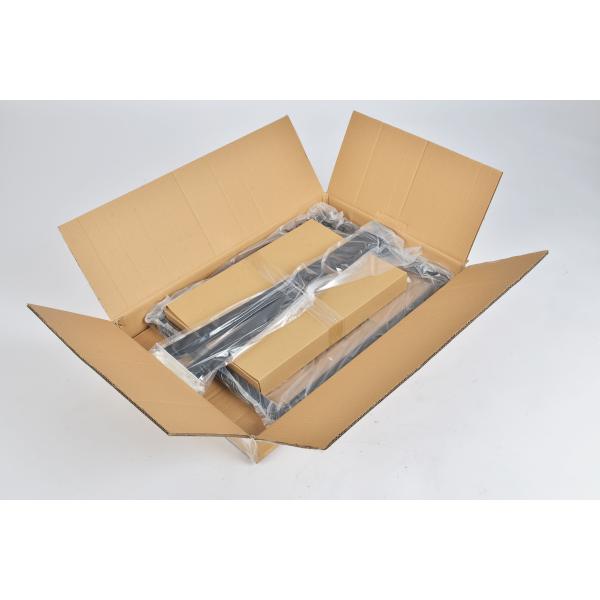 Vertical 1290x460mm Poster Display Stand Black V Stand Steel Plate