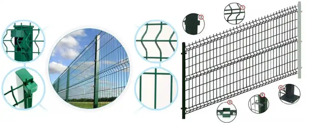 High Strength Rapid Mount 3D Security Fence Fast Airport Perimeter Fence