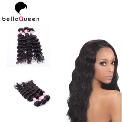 Encaracolado preto natural do Weave não processado do cabelo de Remy do birmanês do Virgin 6A+