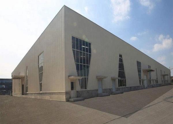 Q235 / Q345 Steel Warehouse Buildings , ASTM A123 Steel Structure Factory