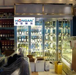 No Pollution Supermarket Display Chiller Convenient Panasonic Compressor