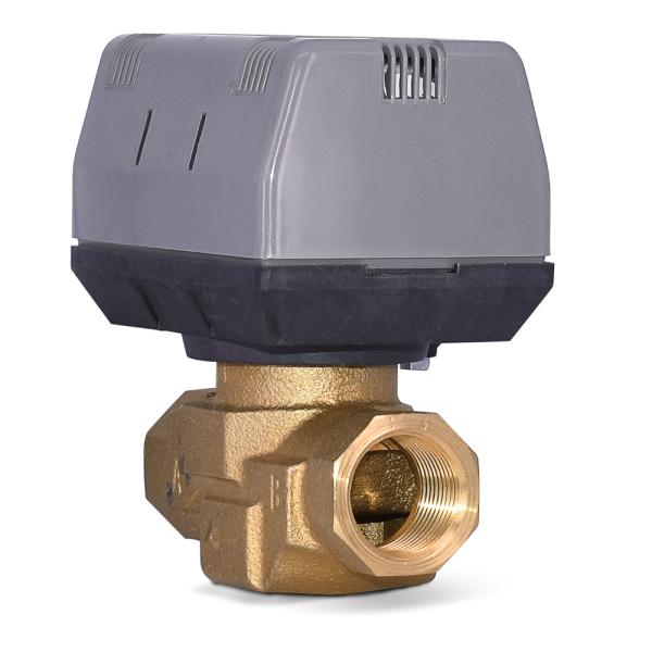 2 Way / 3 Way Brass Motorized Zone Valve 1.6MPA For Cold And Hot Water