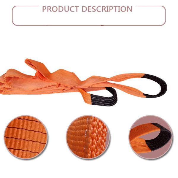 10000kg Polyester Webbing Lifting Slings EN1492-1 Crane Equipment Lifting Straps