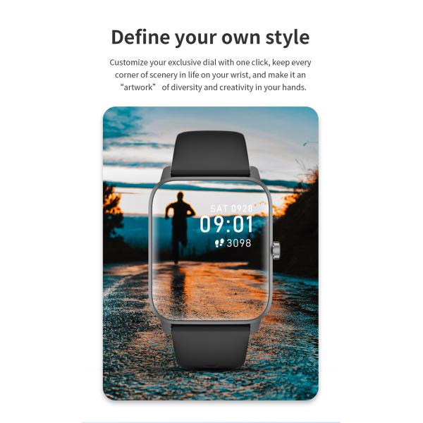 Smartwatch фитнеса людей BLE5.0 1.4Inch сообщение 30 дней длинное резервное