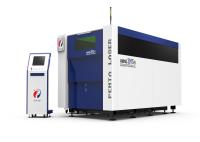 Recinto completo de la cortadora del laser de la fibra de Raycus del poder medio con el cambiador 3000W de la plataforma