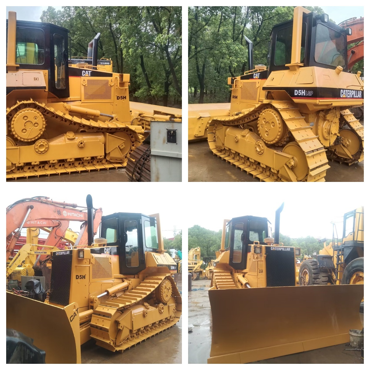 Durable Used CAT D5H Bulldozer 110HP Diesel Engine 10.5 Ton Semi-U Blade Heavy