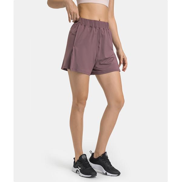 Leisure Pocket Sports Yoga Shorts Workout Running Pants Sweat Wicking