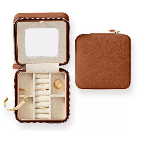 организатора коробки PU коровы дизайна случай ювелирных изделий перемещения кожаного восхитительный