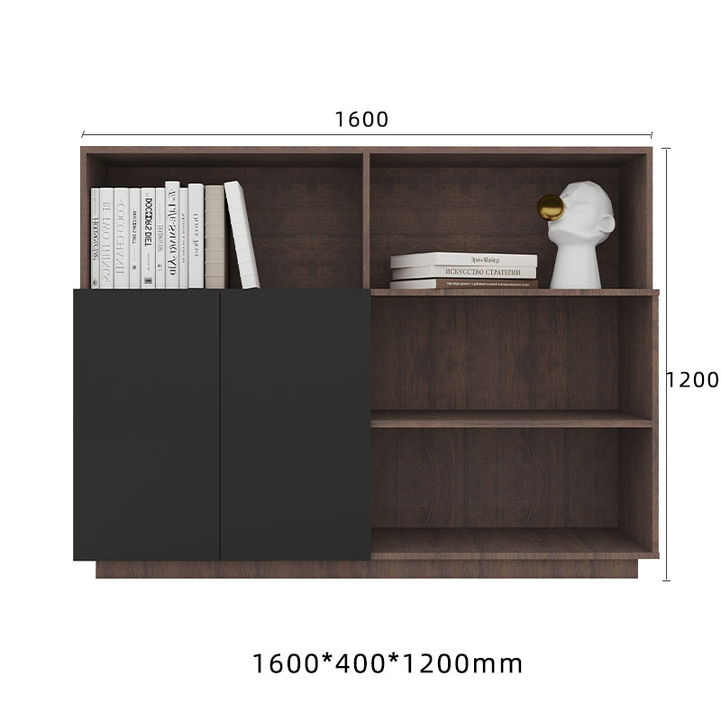 Low Lateral File Cabinet, Space-Saving Back Storage Unit Made of Eco-Friendly Thickened Wood Board