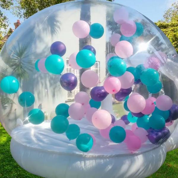 Custom Artwork Supported Outdoor Inflatable Bubble House for Events Parties and Weddings