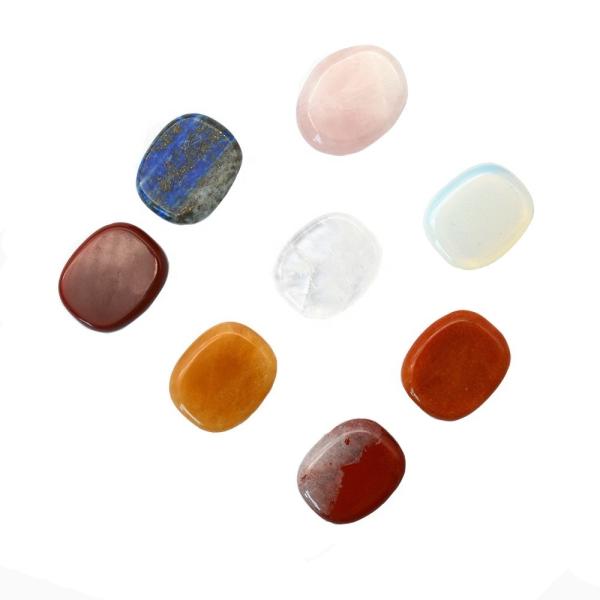 Art Collectible 2024 Natural Gemstone 7 Chakra Pendulum with Reiki Healing Purple Amethyst Crystal and Red Agate Stone Set
