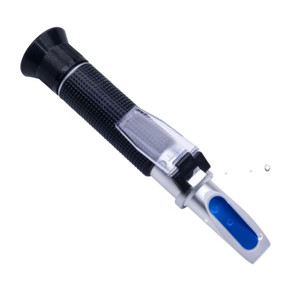 Handheld 0-100% Salinity Refractometer with 1.000-1.070SG Range for Aquarium and Seawater Testing