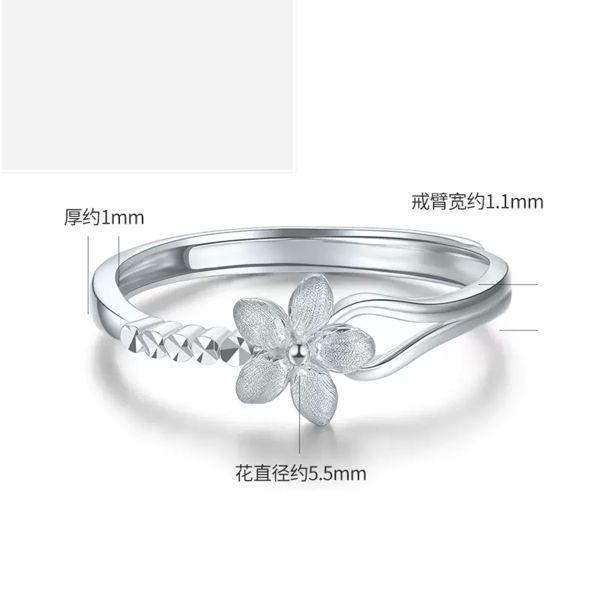 Anillos de oro femenino de 18K para mujeres