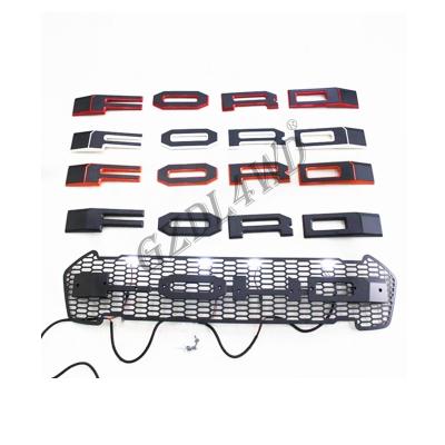 Malha dianteira da grade com luzes do diodo emissor de luz para a grade alterada Wildtrak da guarda florestal T7 PX2 de Ford