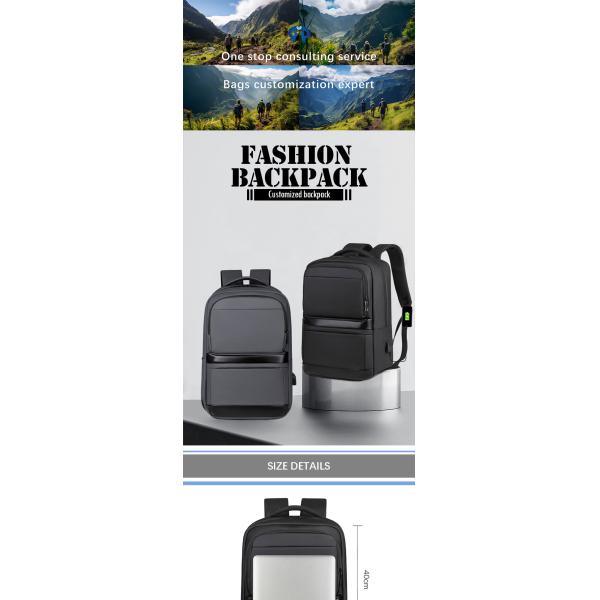 Waterproof Oxford Business Work Laptop Backpack Anti Theft USB Charging Custom Logo