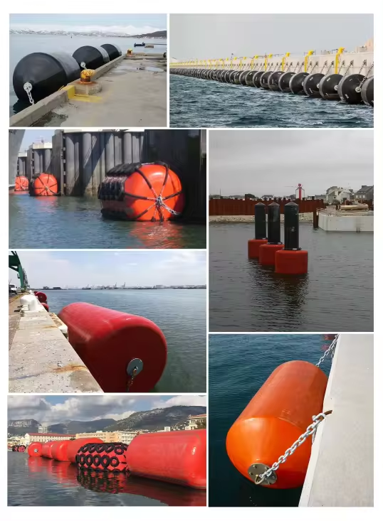 Certified CCS Other Marine Supplies for Boat Ship Dock Eva and Polyurethane Foam Filled Fender with Steel Rubber Hinge and Rope