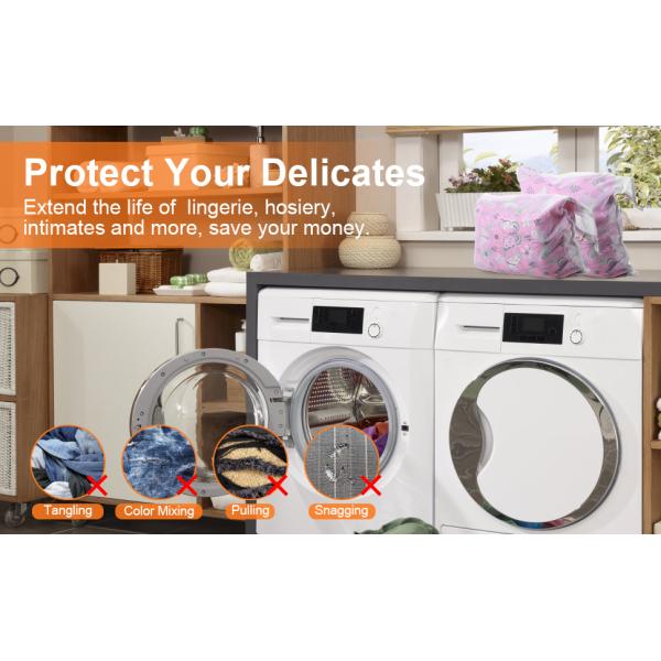 Eco-Friendly Travel Reusable Laundry Wash Bags, Lingerie Cloth Mesh nylon drawstring washable Laundry Bag