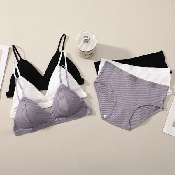 Women Cotton Underwear Set Multi Colors Wholesale of New Products Bra and Panty Set Cotton Women