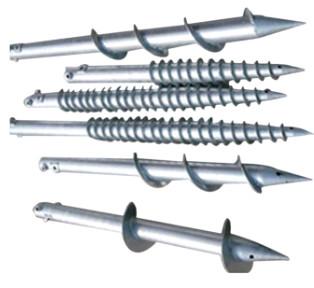 Hot Dipped Galvanized 160KN Q235 Green Ground Screws For Solar Mounting