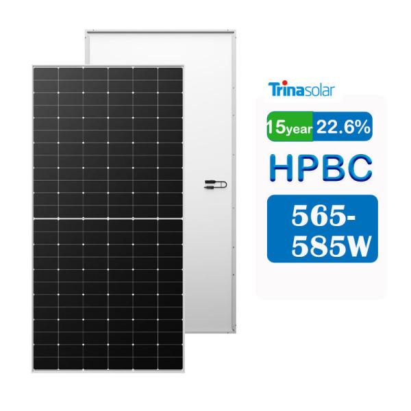 Europe Énergie solaire Trina Panneau solaire TSM DE19R 560W 565W 570W 575W 580W Panneaux verticaux
