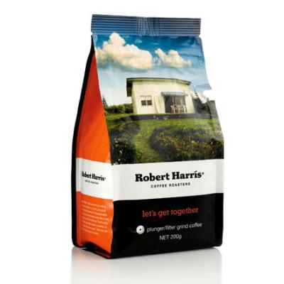 Customized Size Coffee Beans vacuum packing bag,matt black coffee bag