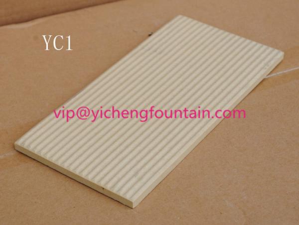 Durable Porcelain Swimming Pool Deck Tiles Eco - Friendly FINA Standard Ivory Color