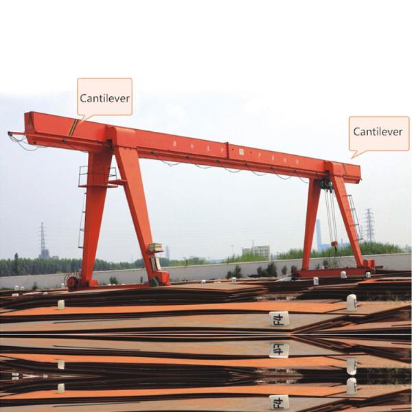 Remote Wireless Control Single Girder Cantilever Gantry Crane 20t With Electric Hoist