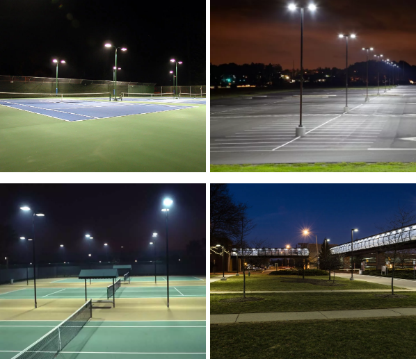 400W LED Parking Lot Lights / Outdoor Shoebox Fixture for Car Parking ETL DLC