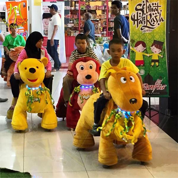 Hansel cheap Indoor playground amusement park equipment 2 seats kids rides motorcycle for sale