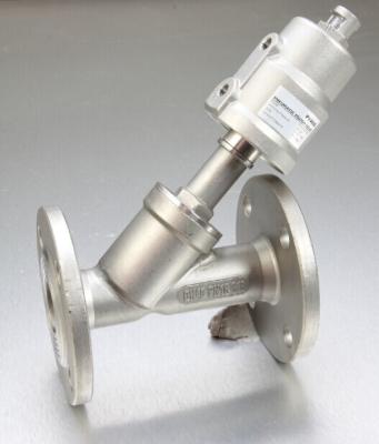2 / 2 Way Angle Seat Valve PV 400 Series With Flange Ends Connection DN15 ~ 100
