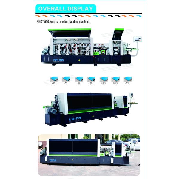 SKDT530 Woodworking Edge Bander Machine with Automatic Operation and Double Trimming