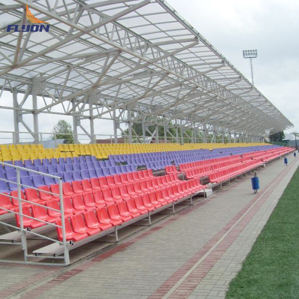 Foldable Portable Aluminum Bleachers for Stadium Seating Easy to Install and Disassemble