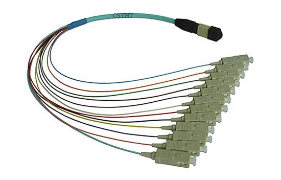 APC UPC MPO 12FO Fiber Optic Patch Cord For FTTH GPON CATV