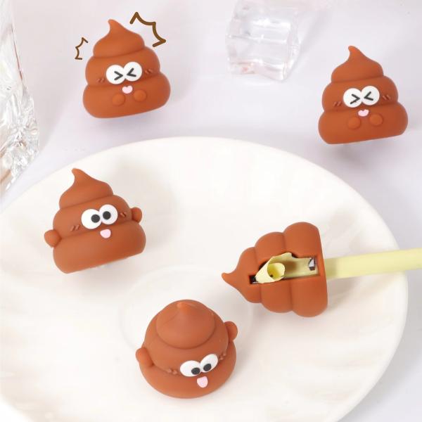 Поп Ручной Остритель карандаша для детей Каваи Школьные принадлежности Подарок Мини Силиконовый канцелярский