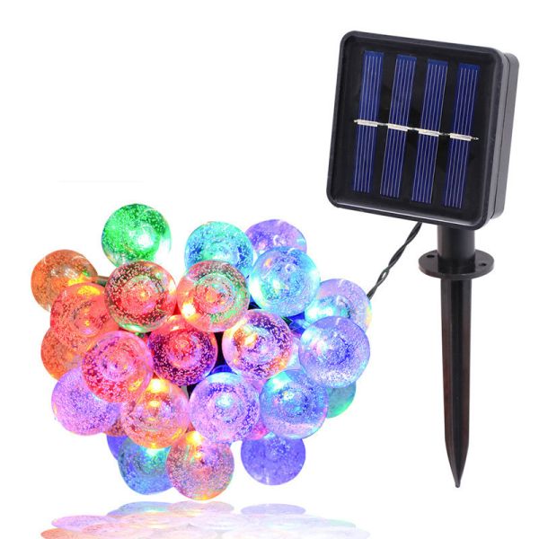 Garden Solar Decorative Lights Spherical Christmas Ornament 3 Night Battery Life