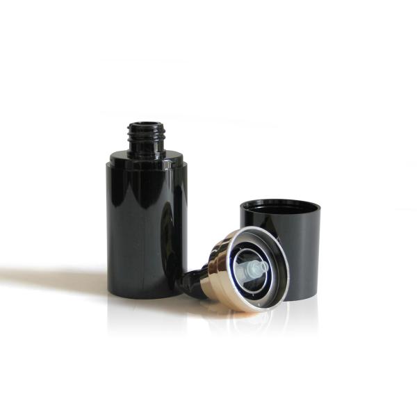 Facial Care Cream Airless Cosmetic Bottles With Black High End Airless Lotion Pump