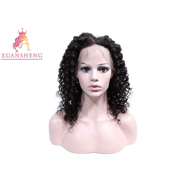Indian Human Lace Front Wigs Dark Brown 250g - 350g Virgin Cuticle Aligned Hair