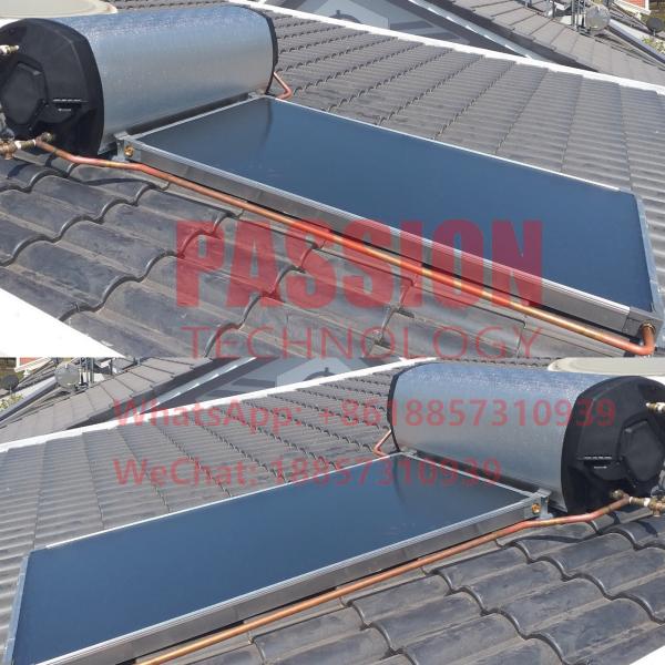 200L Pressurized Flat Panel Solar Water Heater Blue Coating Flat Panel Solar Collector