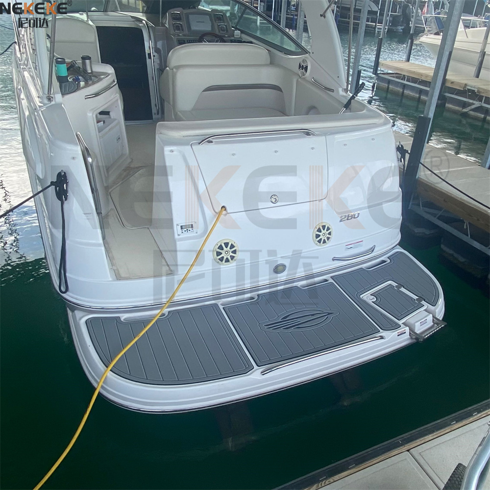 2006 Chaparral 280 Swim Platform Cockpit EVA Faux Teak Deck Flooring Marine Mat Pad
