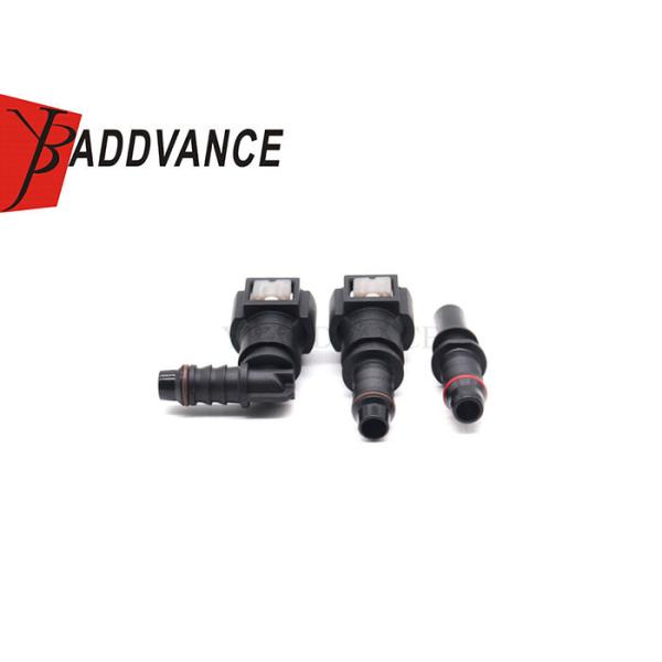 6mm Elbow Straight Fuel Line Hose Quick Release Connector Nylon 9.49-ID8