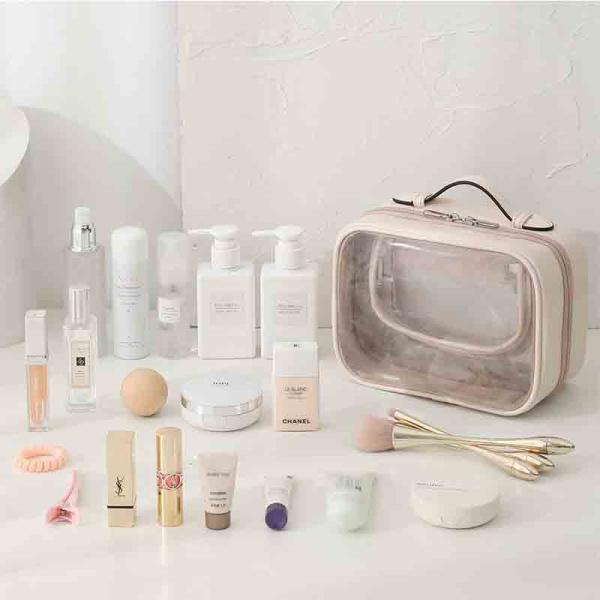 Senior Sense Double Cosmetic Large Capacity Waterproof Makeup Bag OEM/ODM Acceptable