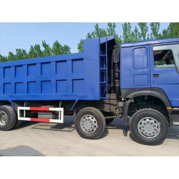 Used HOWO Tipper Truck 8X4 Dark Blue Euro3 for Heavy Duty Dump in Urban Construction