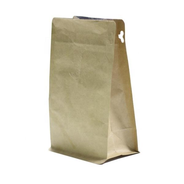OEM Kraft Stand Up Pouches Printed Mylar Biodegradable Heat Seal ziplockk Bags
