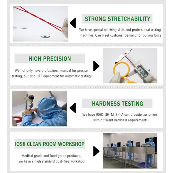 Колцеобразные уплотнения WRAS высокотемпературные, колцеобразные уплотнения силиконовой резины небольшие