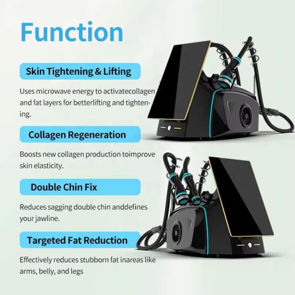 Portable Onda Pro 2.45GHz Onda Coolwave and RF Microwave Fat Freeze Wave Body Contouring Cool Wave Machine