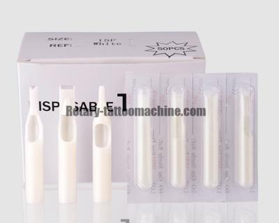 Pre Sterile Disposable Tattoo Tips Medical Grade PE Material White Color RT/FT/DT Type
