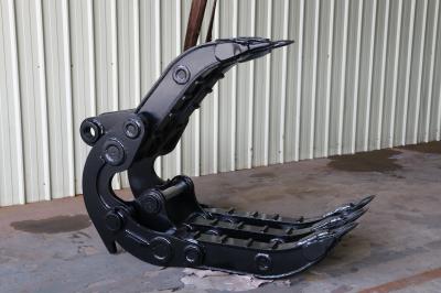 Antiwear Mechanical Excavator Grab , Wood Log Grapple For Forestry Machinery