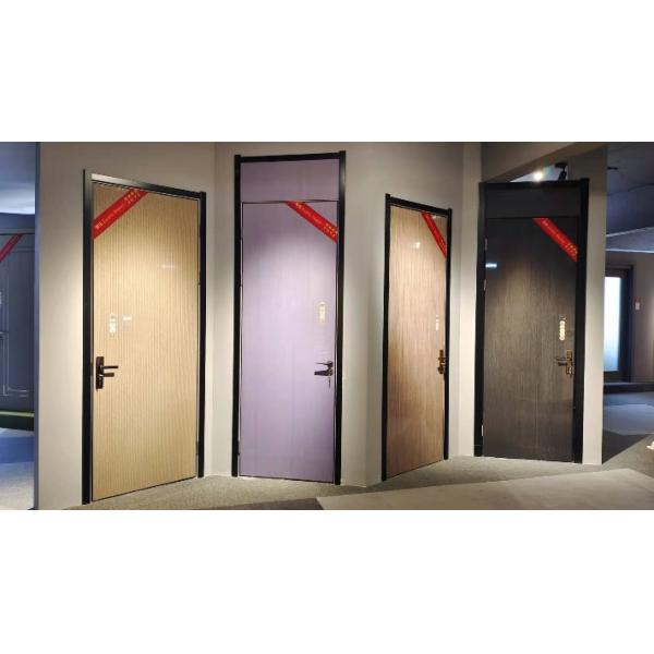 Modern Single Steel Security Entry Doors Fire Proof Rated Exit Door UL 90mins Sound Proof Fire Door Flush