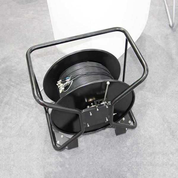 Portable Breakout Fiber Cable Reel With 6/8Core Breakout TPU Outdoor Armored Fiber Optic Cable