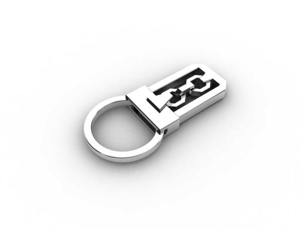 Tagor Jewelry Top Quality Trendy Classic Men's Gift 316L Stainless Steel Key Chains ADK5